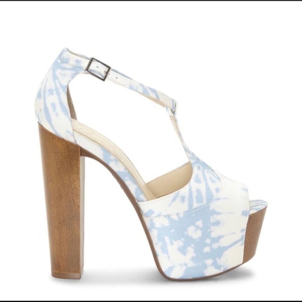 Jessica Simpson Dany Tie Dye Platform Heel Foxy